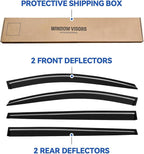 Window Visors Rain Guards for 2021 2022 2023 2024 2025 2026 Toyota Sienna, Out-Channel Window Vent Wind Deflectors Visors Shades for 21 22 23 24 25 26 Sienna