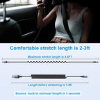 USB Type C Charger Cable Fast Charging [3FT+6FT], 2Pack Coiled USB A to USB C Charger Cable for Car Android Auto USB C Charger Cord, USBC Cable Compatible with iPhone 17/16/15/Samsung Galaxy S20