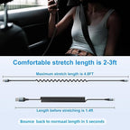 USB Type C Charger Cable Fast Charging, [2-Pack, 3ft] Coiled USB A to Type C Charger Cord for Car USB-C Cable Compatible with iPhone 17/16/15/Plus/Pro/Pro Max/Samsung Galaxy A10e A20 A50 S20 S10E