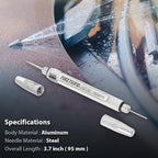 FIRSTINFO Windshield Washer Nozzle Cleaning Needle Tool | Corrosion Blockage Removal | Two needle sizes | Pocket-size body | Made in Taiwan