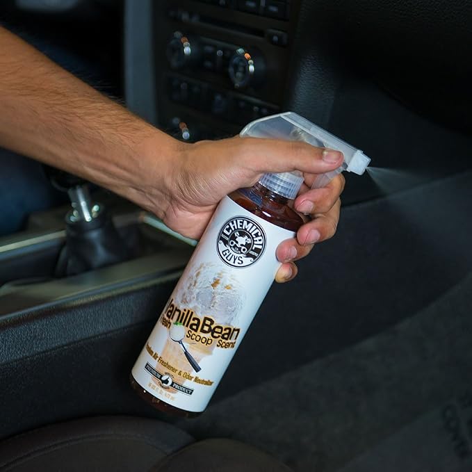 AIR23104 Vanilla Bean Fresh Scoop Scent Premium Air Freshener & Odor Eliminator, (Great for Cars, Trucks, SUVs, RVs, Home, Office, Dorm Room & More) 4 fl oz