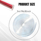 Car Door Edge Guards, Car Door Protector, 16Ft Rubber Seal Protector U Shape Edge Trim, Anti-Collision Auto Door Entry Guard Protective Strip Universal for Most Vehicles (Transparent, 5M)