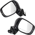Driver and Passenger Side Mirror Set Power Heated Turn Signal Blind Spot Indicator Smooth Black Compatible with 2019-2020 Subaru Forester SU1320170 SU1321170