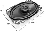 CT Sounds BIO-4X6-COX 4x6 Inch Coaxial Car Speakers, 160 Watts Max, Pair