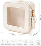 Travel Clear Makeup Bag Set, TSA Approved Cosmetic Bag Case with Zipper Portable Makeup Pouch Toiletry Bag Traveling Cosmetic Organizer Storage Bag Car Organizer Car Essentials
