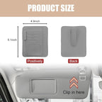 2 PCS Car Sun Visor Organizer, Small Auto Visor Organizer and Storage, Registration and Document Holder for Sunglasses, Card, Pen, Driver License, Car Accessories (Gray)