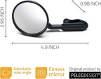 Watch-It – Monitor Mirror, Clip-On Cubicle, Computer Rear-View mirror, Convex for Personal Safety or Security, Cabinet Desk Rear-View Monitors Blind Spot