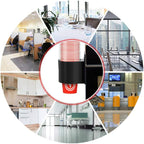 Cup Dispenser, Wall Mount Water Cooler Cup Holder Fits 5oz - 7oz Disposable Paper Plastic Cups for Home Office Hospital Cups Organizer, Adhesive Paste or Screw Install (Black, Medium)