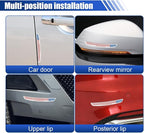 Craedli 6PCS Universal Car Door Edge Guards, Anti-Scratch Auto Bumper Body Protector Trim Guard Car Door Anti-Collision Strips, Self-Adhesive Auto Side Rearview Mirror Protector Sticker(Flag)