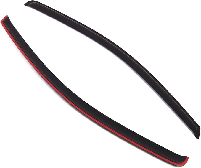 Outside Mount Window Vent Visors Rain Guards Compatible with Toyota Echo Coupe 2000-2005 | Side Window Wind Deflectors Rain Shields | Smoke Tinted, 2 Pcs Set, DGWV-425