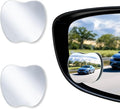 Blind Spot Mirrors, Apple-Shaped HD Glass Frameless Convex Rear View Mirrors, Wide Angle Adjustable Stick for Side Mirror, Automotive Exterior Accessories for Car, SUV & Trucks, Pack of 2