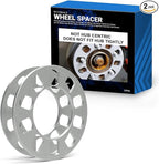 2 Pcs Die Cast Wheel Spacers 5mm 3/16" Thick Fits Bolt Patterns 5x100 5x105 5x108mm 5x4.25 5x110 5x114.3mm 5x4.50 5x115 5x120mm 5x4.75 Fits 5 Lug Pass Cars - Not Hub Centric