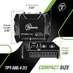 TPT-500.4 2 Ohm 400 Watt 4 Channel Car Audio Amplifier