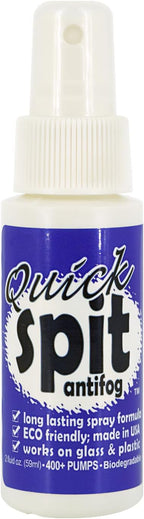 Jaws Quick Spit Anti-Fog Spray for Swim Goggles, Eye Glasses, Snorkel Mask, Scuba Divers, and Safety Eyewear, Made in the USA