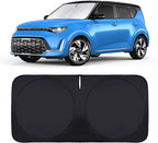for Soul Windshield Sun Shade Window Sunshade Custom-fit 2020-2026 Kia Soul Wagon Windshield Cover Foldable Sun Visor Thicken 4-Layer Reflective Protector Block UV Rays Car Accessories