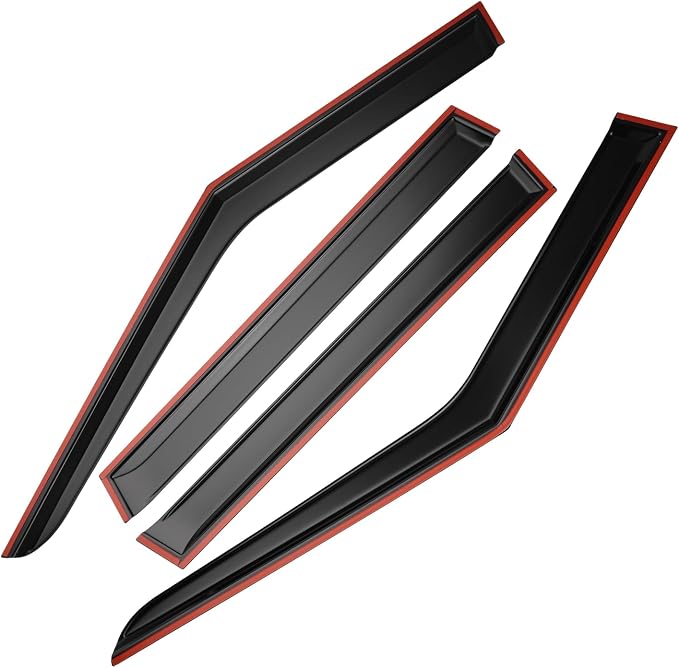 Tape-on Sun/Rain Guard Side Window Visor Deflectors Rain Guards for Mitsubishi Outlander 2022 2023 2024，Window deflectors