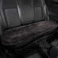 Genuine Sheepskin Auto Seat Pad, Soft Wool Seat Cover Breathable and Sweat-Wicking Comfort Warm Universal Fit (Front seat Cushion 2pcs & Rear seat Cushion 1pc, Dark Grey)
