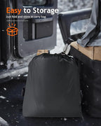 Windshield Snow Ice Cover, Windproof Exterior Car Front Window Frost Guard, Snow-Proof Universal Fit Winter Windshield Wiper Sun Shade Protector Cover All Weather Protection, Windscreen Shield