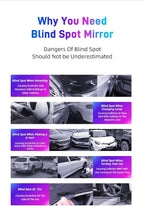 Blind Spot Mirror for Car, Stick-On Blind Side Mirror for Cars, SUVs & Trucks, Adjustable HD Glass Convex Wide-Angle Blindspot Mirrors