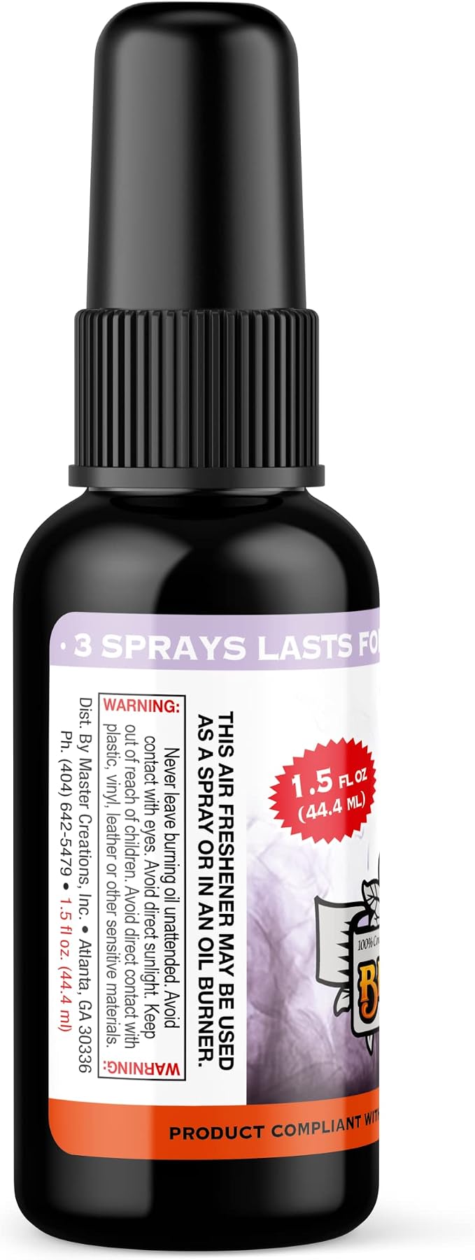 (Lavender, 1 Pack) Concentrated Air Freshener for Room and Car Spray - Oil-Based Diffuser Spray Bottle - Long-Lasting Bathroom Spray, Car Freshener, & Odor Eliminator Spray