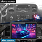 11.5inch Car Radio Stereo for Chevy Chevrolet Silverado 2007-2013 Tahoe Equinox GMC Sierra Yukon with Android 13 CarPlay Android Auto Bluetooth FM Backup Camera【4Core+64GB】