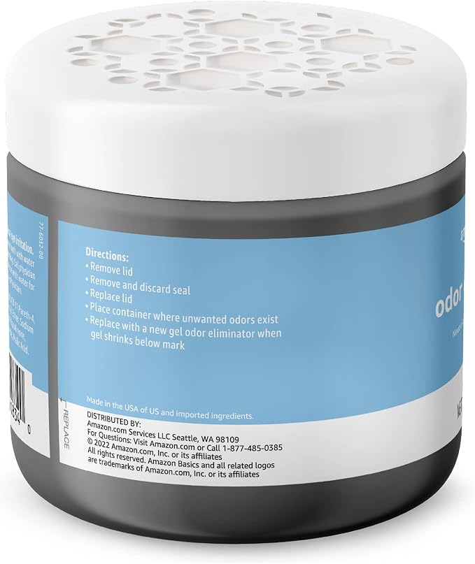 Gel Odor Eliminator, Activated Charcoal, Fragrance Free, 17 Oz, 1-Pack