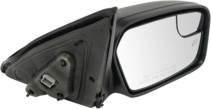 Passenger Side Power Heated Mirror Textured Black with Puddle Light Spotter Compatible with 2011-2012 Ford Fusion, 2011 Mercury Milan FO1321424