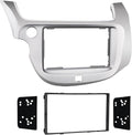 Metra 2009 - 2013 Honda Fit Dash Kit Double Din for Radio Install Silver