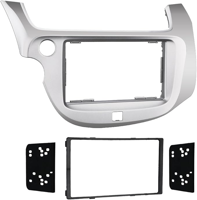 Metra 2009 - 2013 Honda Fit Dash Kit Double Din for Radio Install Silver