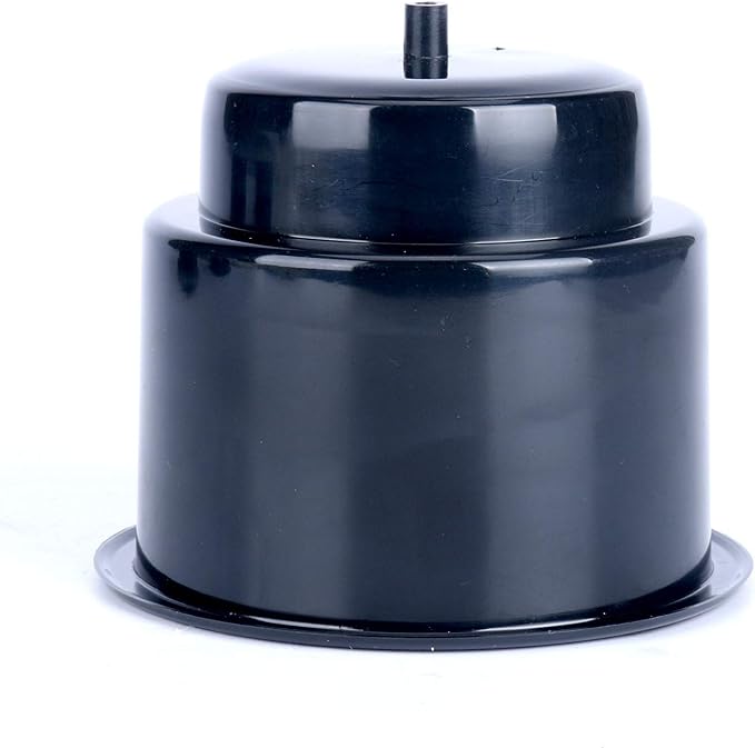 (Set of 5) Amarine-Made Black Recessed Drop in Plastic Cup Drink Can Holder with Drain for Boat Car Marine Rv - Black