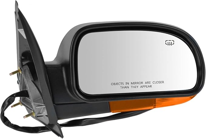 Passenger Side Mirror Assembly Electric Adjustment Heated Memory Black Compatible with 2004-2007 Chevrolet Trailblazer GMC Envoy Buick Rainer GM1321348 GM1321349