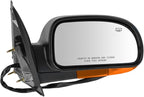 Passenger Side Mirror Assembly Electric Adjustment Heated Memory Black Compatible with 2004-2007 Chevrolet Trailblazer GMC Envoy Buick Rainer GM1321348 GM1321349