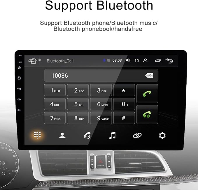 4+64GB for Toyota Yaris Radio 2008 2009 2010 2011Wireless Carplay Android Auto with 9" IPS Touchscreen GPS Navigation for Car Stereo Head Unit Built-in DSP with Free Backup Camera