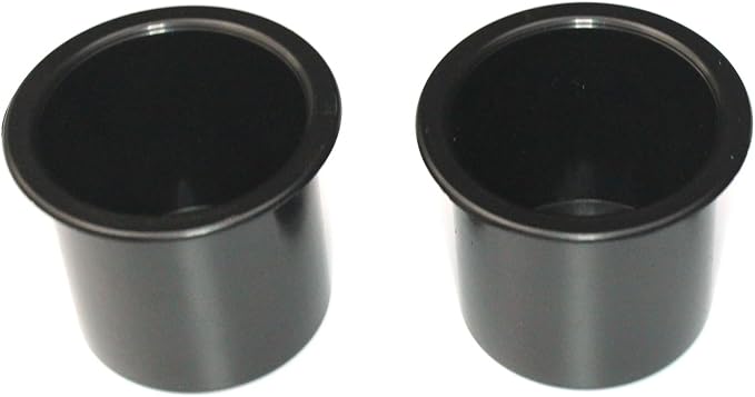Plastic Small 2 7/8 inch Black Drop in Beverage Drink Can Holder Insert Perfectly Fits 12oz Beverage cans and 16oz Plastic Water Bottles Multipack Wholesale Bulk Listing Poker Table(2)