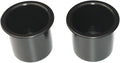 Plastic Small 2 7/8 inch Black Drop in Beverage Drink Can Holder Insert Perfectly Fits 12oz Beverage cans and 16oz Plastic Water Bottles Multipack Wholesale Bulk Listing Poker Table(2)