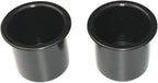 Plastic Small 2 7/8 inch Black Drop in Beverage Drink Can Holder Insert Perfectly Fits 12oz Beverage cans and 16oz Plastic Water Bottles Multipack Wholesale Bulk Listing Poker Table(2)