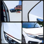 Car Door Edge Guards, 16Ft U Shape Door Edge Trim, Rubber Molding Auto Door Edge Seal Protector, Anti-Collision Vehicle Protection Accessories Universal for SUV, Truck, Van (Black)