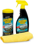 99611 3-Piece Auto Glass Cleaning Kit Includes Premium Glass Cleaner Spray, Wipes and (1) Microfiber Towel for Streak-Free Auto Glass Windows, Windshields & Mirrors