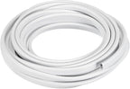 U Channel Edge Trim, 16.4ft Length Rubber Guard Seal Strip Edge Protector Fit for 1-2.5mm Edge, (15/64" W x 25/64" H) White