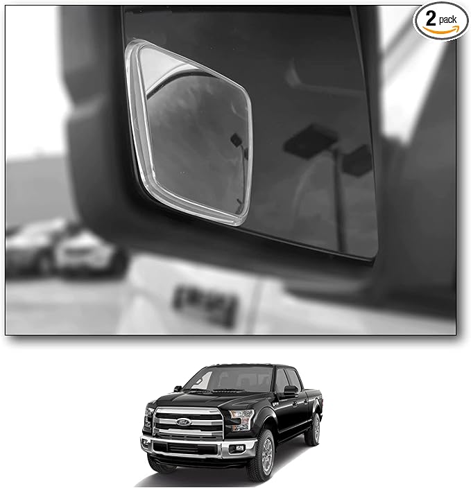 NXTGEN Custom Blind Spot Mirrors - Compatible With 2015-2020 Ford F150 13th Generation Factory Mirrors With BLIS | Extended View