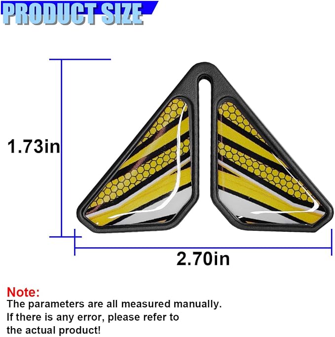 Craedli 2PCS Sport Style Car Door Edge Protector, Anti-Collision Automotive Door Corner Guards, Universal Self-Adhesive Vehicle Exterior Decoration Accessories for Car, Truck, SUV (Yellow)