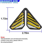 Craedli 2PCS Sport Style Car Door Edge Protector, Anti-Collision Automotive Door Corner Guards, Universal Self-Adhesive Vehicle Exterior Decoration Accessories for Car, Truck, SUV (Yellow)