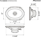 G-Series TS-G6820S 6” x 8” 2-Way Speakers (Pair) – 250W Max, Balanced Sound + Smooth Treble, Great Stock Replacement, High-Efficiency Speaker Designed for OEM Power