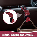 2 Pack Car Hooks, Bling Rhinestones Crystal Hooks, Auto Seat Back Organizers, Car Decorations Backseat Hanger, Car Seat Hooks Perfect for Holding Handbags, Clothes, Purses and Water Bottles