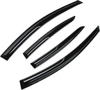 4 Pieces Smoke Tinted Tape-On Side Window Visor Deflectors Rain Guards Designed for Hyundai Elantra 2017 2018 2019 2020 SE SEL Value ECO Limited Sport