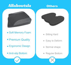 Car Seat Cushion, Car Seat Cushions for Long Driving | Comfortable Memory Foam Driver Seat Cushion, Automotive Seat Cushions, Butt Pillow for Car,Truck, Office Chair, Black
