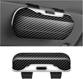 Sunglasses Holder for Car Sun Visor, Protective Automotive Eyeglasses Storage Case Hanger, Soft Vehicle Interior Glasses Organizer Box Accessories, Universal Fit (Carbon Fiber)