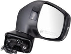 Passenger Side Mirror Assembly Power Heated Memory Turn Signal Blind Spot Foldaway Smooth Black Compatible with 2019-2020 Subaru Forester