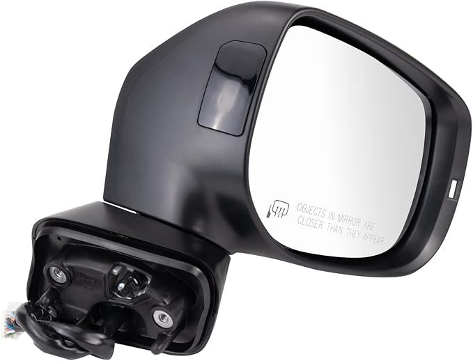 Passenger Side Mirror Assembly Power Heated Memory Turn Signal Blind Spot Foldaway Smooth Black Compatible with 2019-2020 Subaru Forester