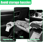 Car Door Organizer, Multifunctional Large Capacity Hanging Car Coin Holder, Universal Mini Auto Interior Storage Box Accessories for Keys, Phones, Sunglasses, Cards (2PCS)